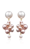 Sophie Bille Brahe Women's Classic Collection 14k Yellow Gold & 2.5-8.5mm Rose Pearl Botticelli Cluster Drop Earrings