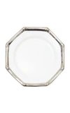 Este Ceramiche Set-of-four Bamboo Ceramic Salad Plates In Silver