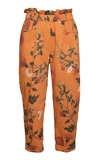 ANDRES OTALORA DAISY CROPPED COTTON POPLIN trousers