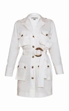 ANDRES OTALORA GARCIA BELTED COTTON TRENCH COAT DRESS