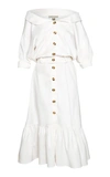 ANDRES OTALORA RUBA COTTON MIDI DRESS