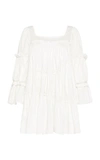 AJE WOMEN'S L'ESPIRIT TIERED COTTON MINI DRESS