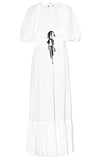 ERDEM WOMEN'S MARLYN BOW-DETAILED CRINKLED CREPE MAXI DRESS