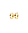 Tory Burch Small Miller Stud Huggie Earring In Tory Gold