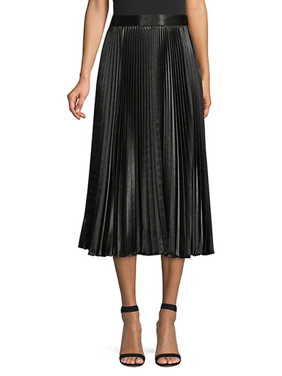 Elie Tahari Sue Pleated Skirt In Black