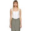 DION LEE WHITE JERSEY CORSET