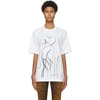 KENZO WHITE JÚLIO POMAR TIGER DRAWING T-SHIRT