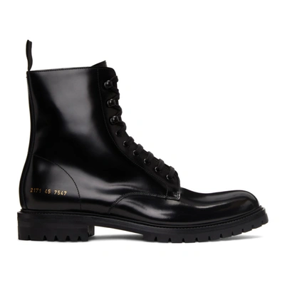 Common Projects Black Standard Combat Boots