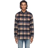 DSQUARED2 BEIGE WOOL CHECK SHIRT