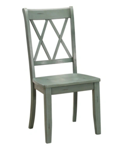 Furniture Edam Dining Room Side Chair In Green