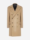 BALMAIN WOOL AND CASHMERE DOUBLE-BREASTED COAT