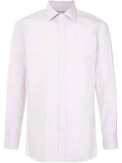 Gieves & Hawkes Classic Button-up Shirt In Orange