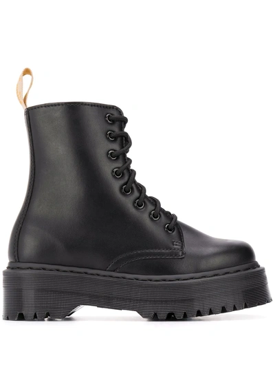 Dr. Martens' Chunky Sole Ankle Boots In Black