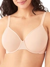 Wacoal Back Appeal Polka-dot Pattern Minimiser-cup Stretch-woven Bra In Rose Dust