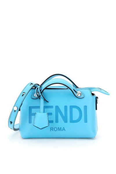 Fendi By The Way Mini Bag Logo In Light Blue