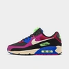 NIKE NIKE WOMEN'S AIR MAX 90 MULTI-COLOR FUR CASUAL SHOES,5159256