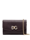 DOLCE & GABBANA CRYSTAL-EMBELLISHMENT CLUTCH BAG