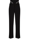 Y/PROJECT CUTOUT-DETAIL HIGH-WAIST TROUSERS