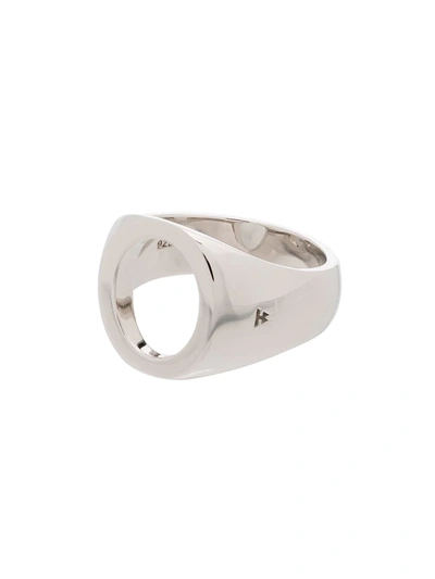 TOM WOOD STERLING SILVER OVAL OPEN RING