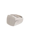 TOM WOOD STERLING SILVER CUSHION SIGNET RING