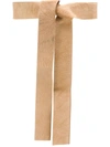Forte Forte Tie Fastening Waist Belt In Neutrals