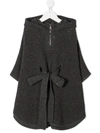 BRUNELLO CUCINELLI BELTED KNITTED PONCHO