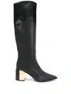 CASADEI POINTED-TOE KNEE-LENGTH BOOTS