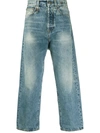 R13 CROPPED STRAIGHT JEANS
