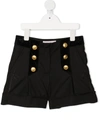 Alberta Ferretti Junior Shorts Neri Bambina In Black