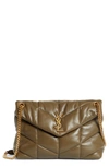 SAINT LAURENT MEDIUM LOULOU PUFFER QUILTED LEATHER CROSSBODY BAG,5774751EL07