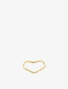 THE ALKEMISTRY THE ALKEMISTRY WOMENS YELLOW GOLD 18CT YELLOW GOLD PLAIN WAVE RING,49194587