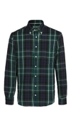 GITMAN VINTAGE TRIPLE YARN BLACKWATCH FLANNEL SHIRT