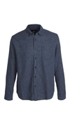 Rails Runson Button Down Shirt In Heather Blue