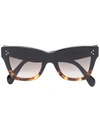 Celine 50mm Gradient Small Cat Eye Sunglasses In Black