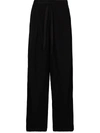 ANN DEMEULEMEESTER DRAWSTRING WIDE-LEG TROUSERS