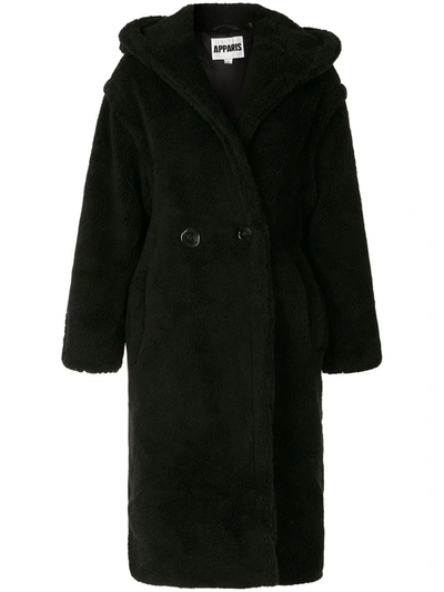 Apparis Mia Black Ecological Fur Coat