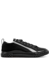 GIUSEPPE ZANOTTI PATENT LEATHER LOW-TOP TRAINERS