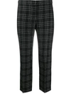 ALEXANDER MCQUEEN CHECK CROPPED TROUSERS
