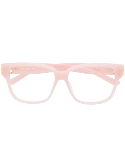 Balenciaga Bb0104o Square-frame Glasses In Pink