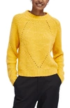 SCOTCH & SODA FUZZY SHAKER STITCH SWEATER,159212