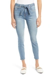 Jen7 By 7 For All Mankind By 7 For All Mankind Tie Front Ankle Skinny Jeans In Crest