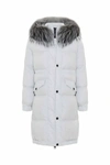 MR & MRS ITALY LONG DOWN JACKET FOR WOMAN WITH FOX FUR,XDJ0131BRE004134809