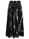 VALENTINO BLACK AND SILVER SEQUIN SKIRT,11538976