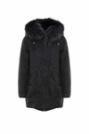 MR & MRS ITALY NEW YORK LIGHT PARKA MIDI FOR WOMAN WITH RACCOON FUR,XPM025090001N