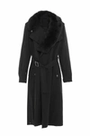 MR & MRS ITALY NICK WOOSTER UNISEX TRENCH WITH SHEARLING SCARF,11538620