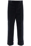 THOM BROWNE WIDE LEG TROUSERS,MTU287E03788 415