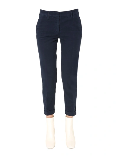 Aspesi Slim Fit Trousers In Blue