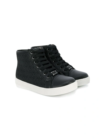 Michael Kors Kids' Ivy Comfort Hi-top Trainers In Black