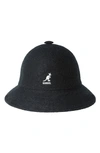 Kangol Casual Wool Blend Bucket Hat In Black