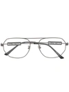 BALENCIAGA LOGO PILOT GLASSES